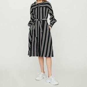Maje Button Down Shirt Dress